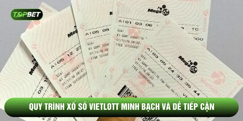 Quy trình xổ số vietlott minh bạch và dễ tiếp cận